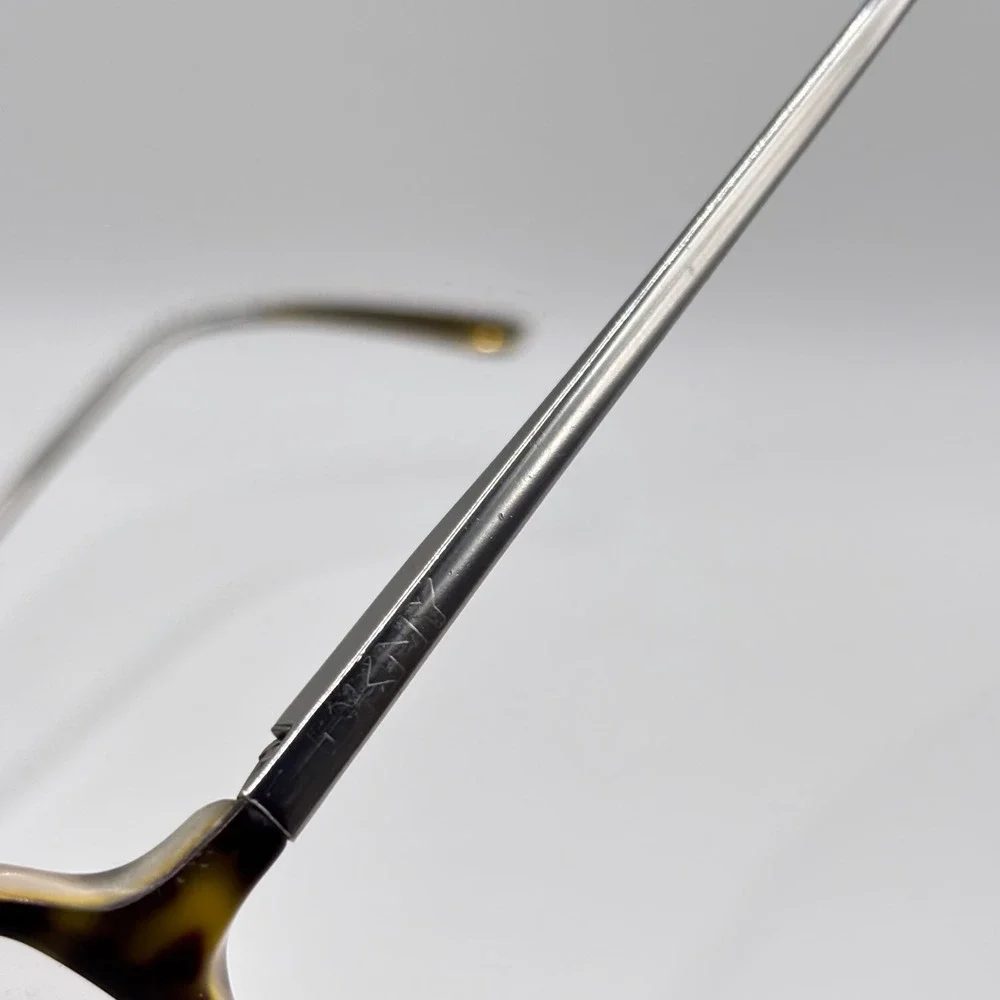 Dark Academia Rectangular Eyeglasses DKNY 4542 52-16-135 Tortoise Silver Acetate